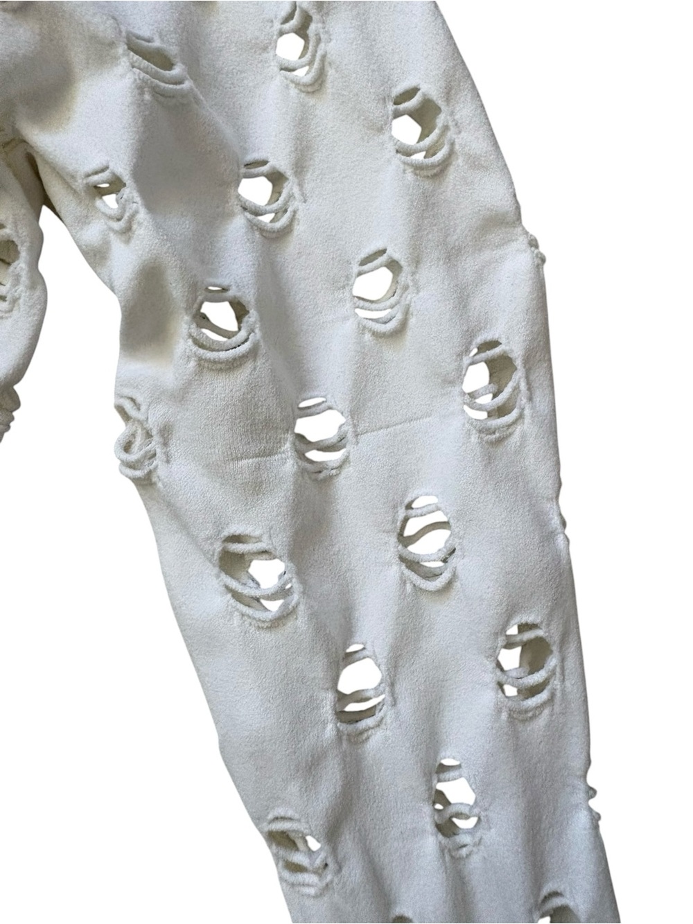 Maisie Wilen Made in Los Angeles Perforated Long Sleeve Gown Size 0/S - Picture 12 of 13